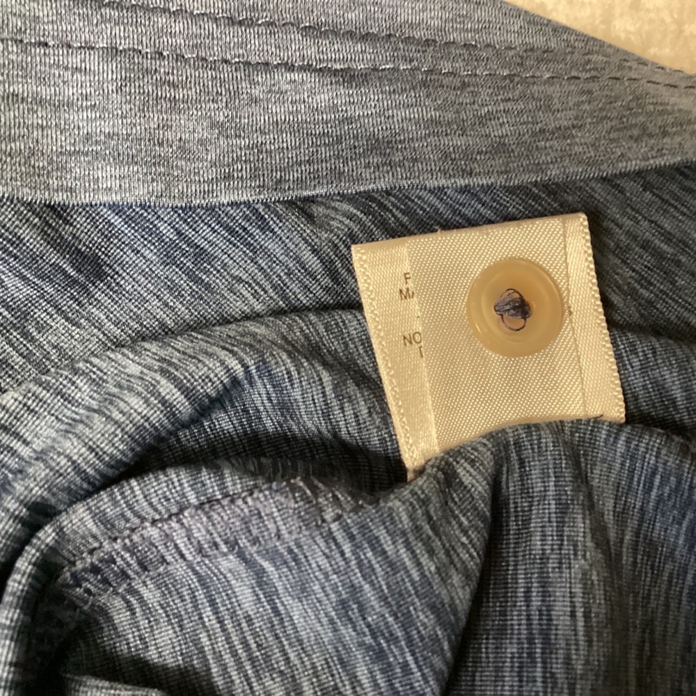 Peter Millar Summer Comfort Polo Shirt Button Up Short Sleeve‎ XL Blue Heathered - Picture 12 of 15